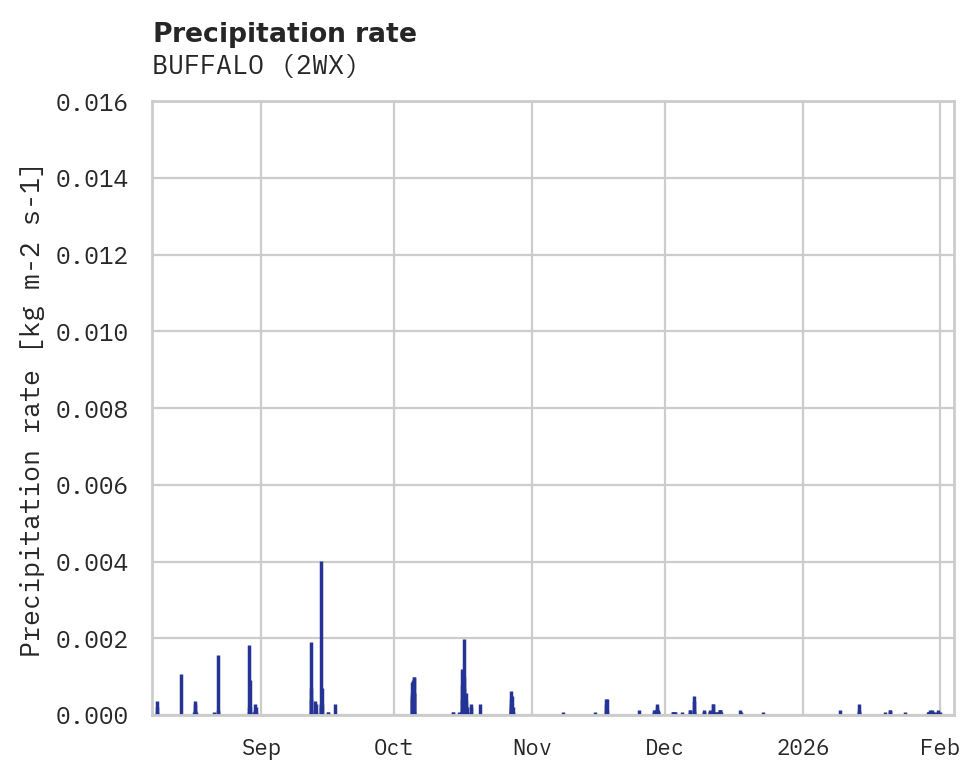 Precipitation obs for BUFFALO