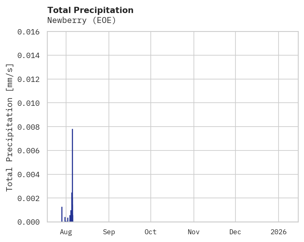 Precipitation obs for Newberry